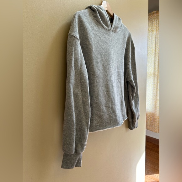 Art Class by Target Girls Cropped Gray Fleece Hooded Sweatshirt Size XXL (18) - Picture 3 of 7